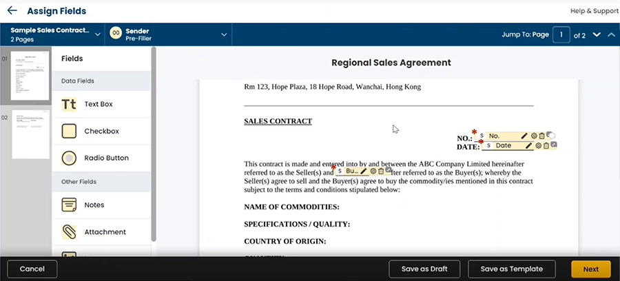 Prefill & Bulk Send Documents