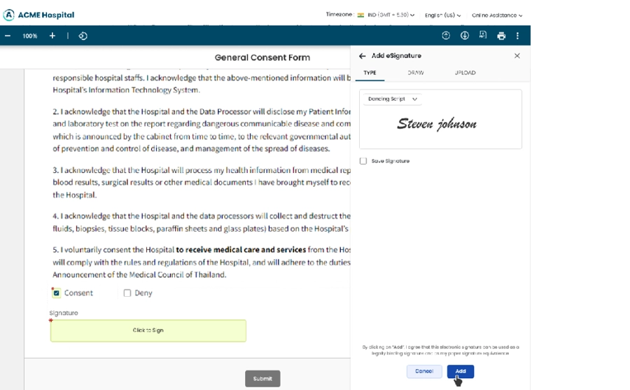 eSignature with Web Forms for Seamless Authorization