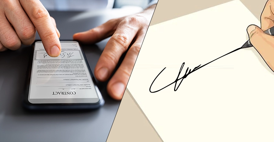 Electronic Signature vs Wet Signature 