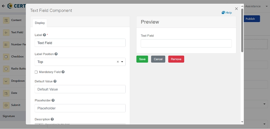 Customizable Web Forms Workflows