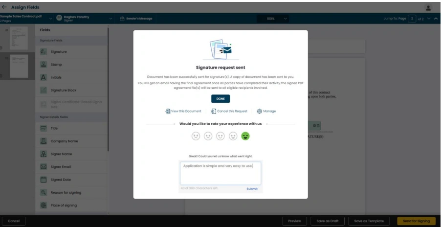 digital signing with certinal