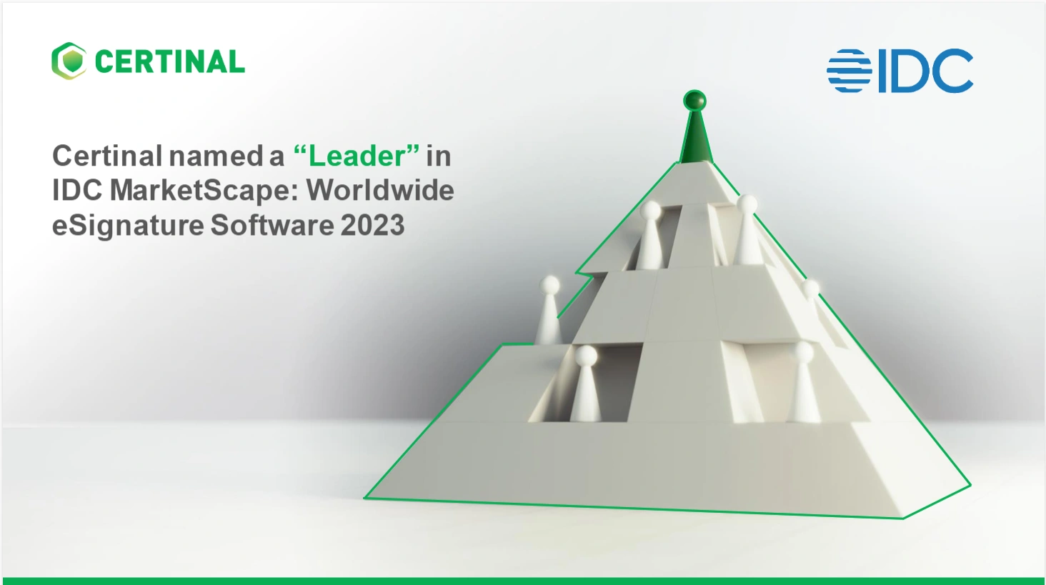 Certinal named a "Leader" in IDC MarketScape: Worldwide eSignature Software 2023