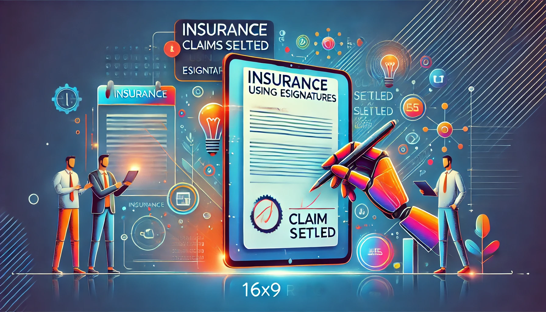 Faster claims processing using electronic signatures for the insurance industry