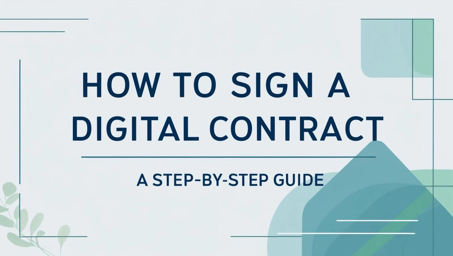 how to sign a digital contract