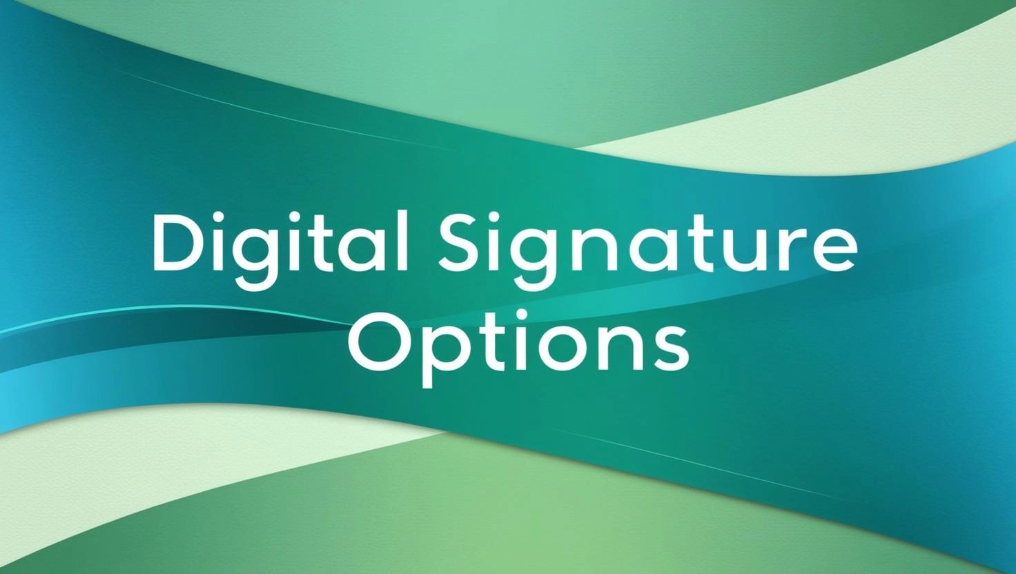 digital signature options