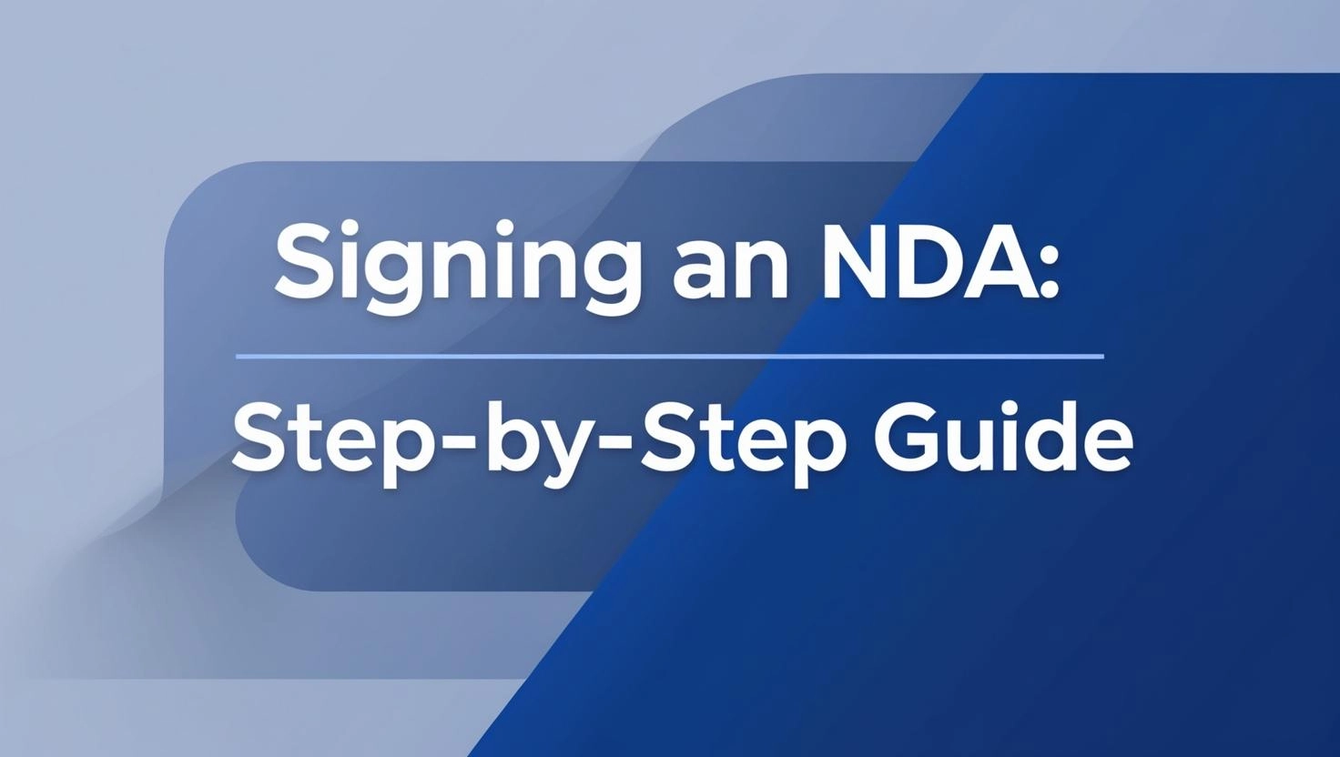 signing an nda