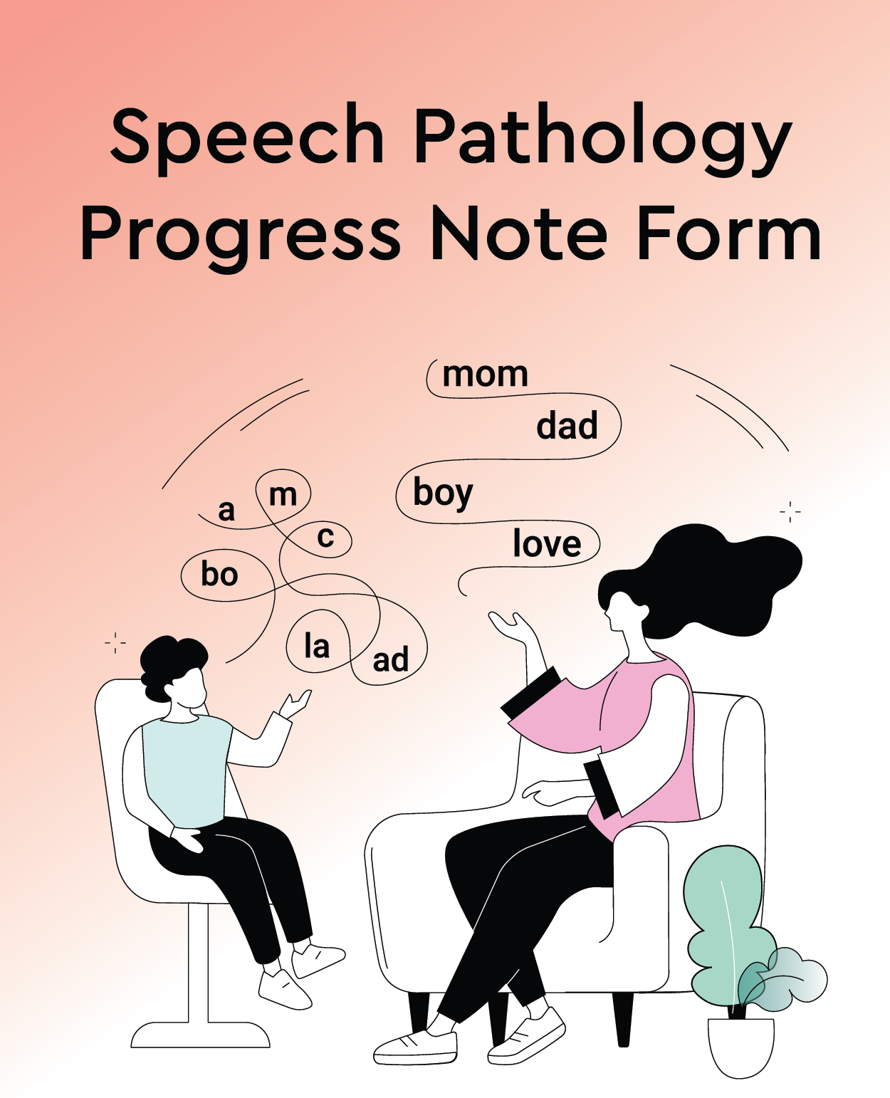 Speech Pathology Progress Note Form