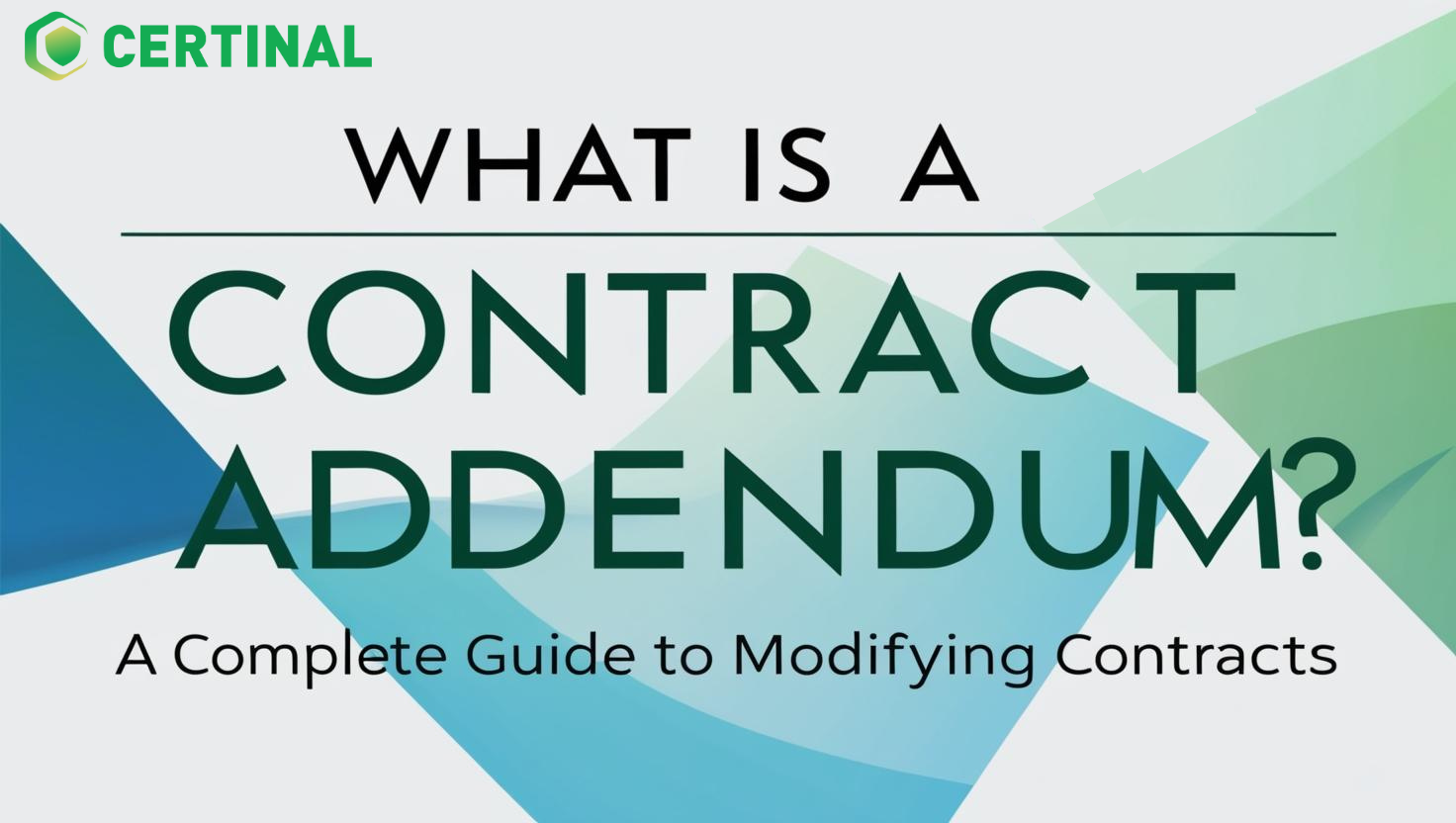 what is a contract addendum