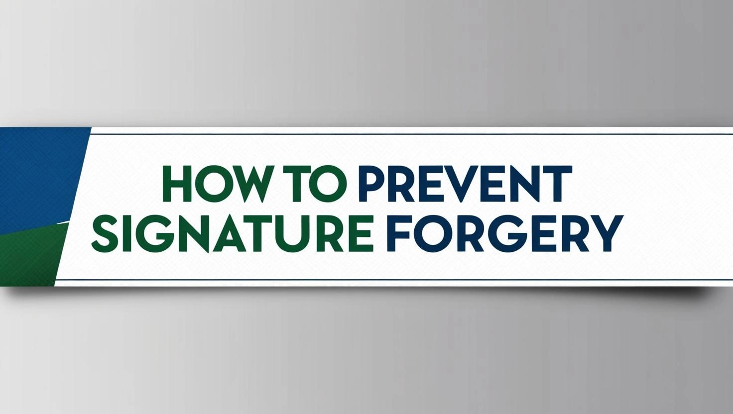 forged signature