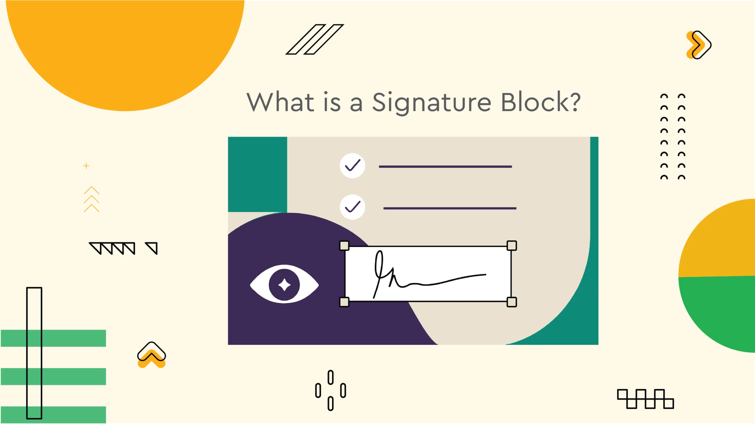 signature block