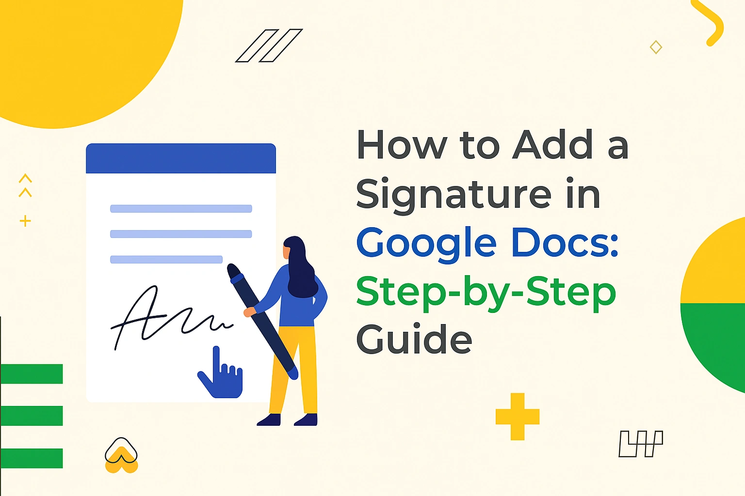 How to add signature in google docs