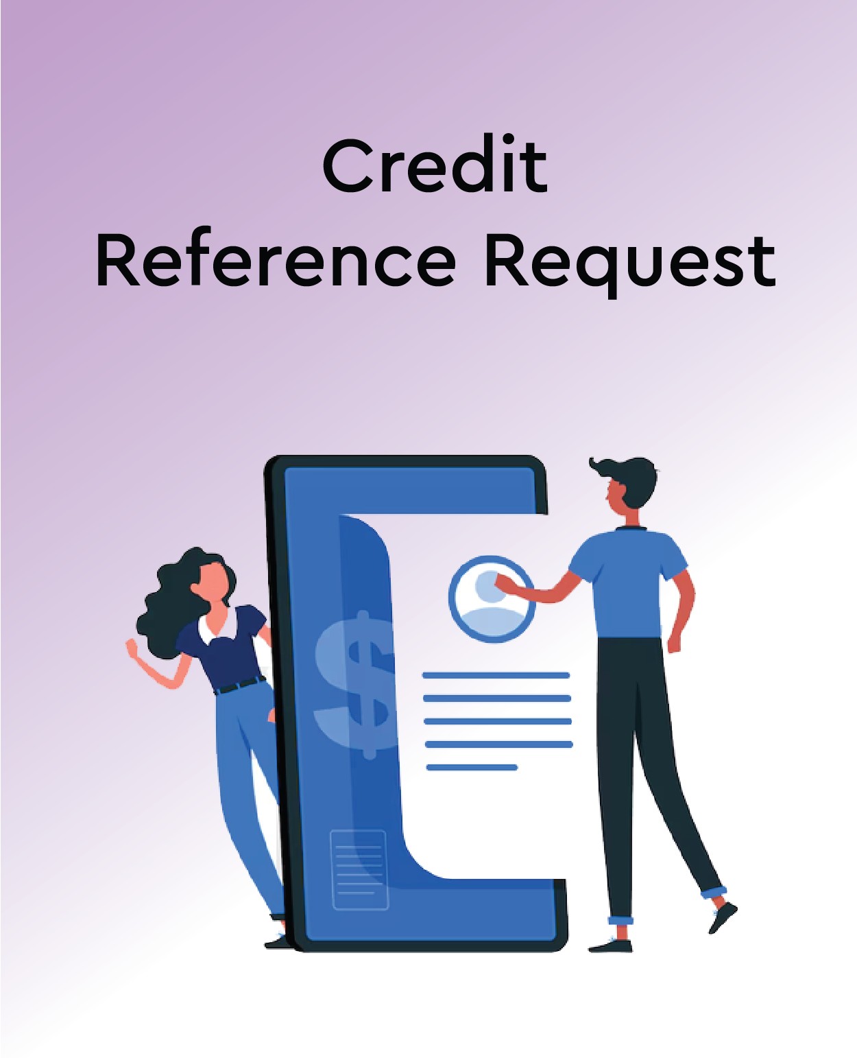 Credit Reference Request preview