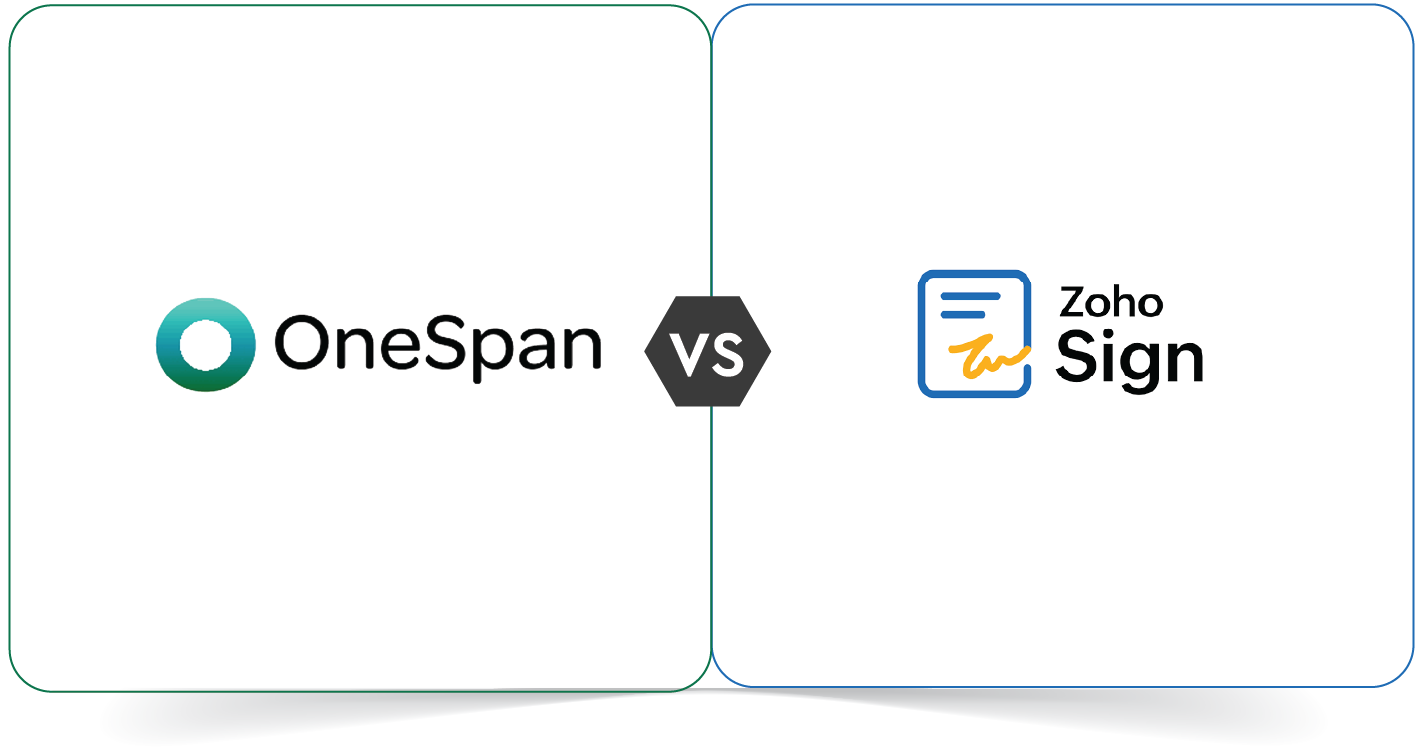 OneSpan Vs Zoho Sign